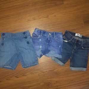 Bundle of denim shorts